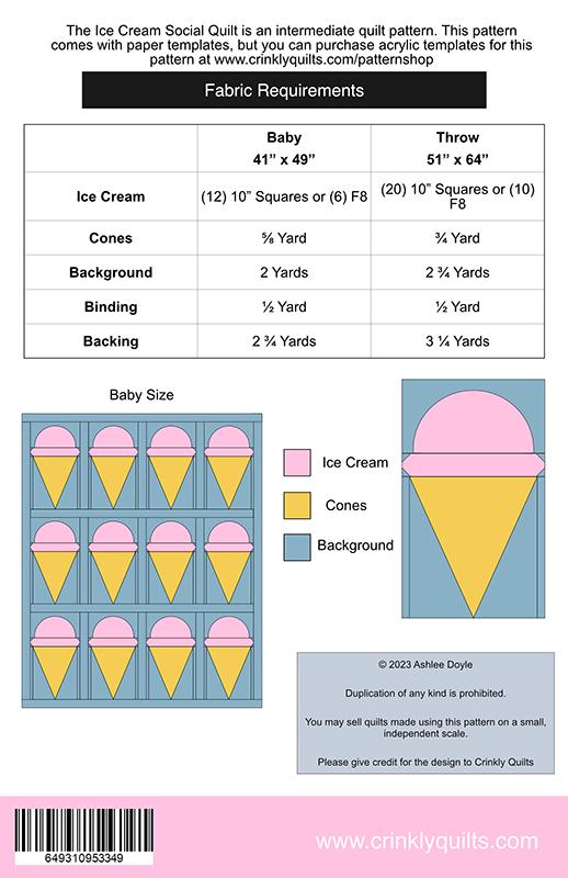 CQ 011 Ice Cream Social Quilt