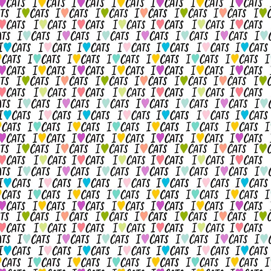 AT-CD4388 || I LOVE CATS WORDS