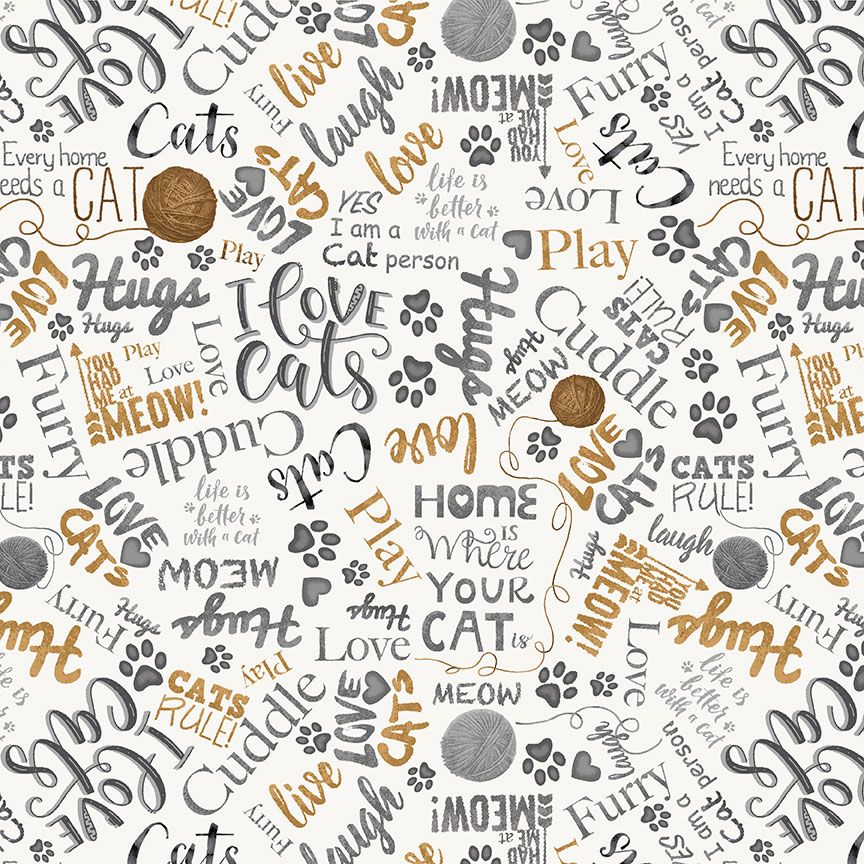 CAT-CD2063 || BALL OF YARN AND TEXT