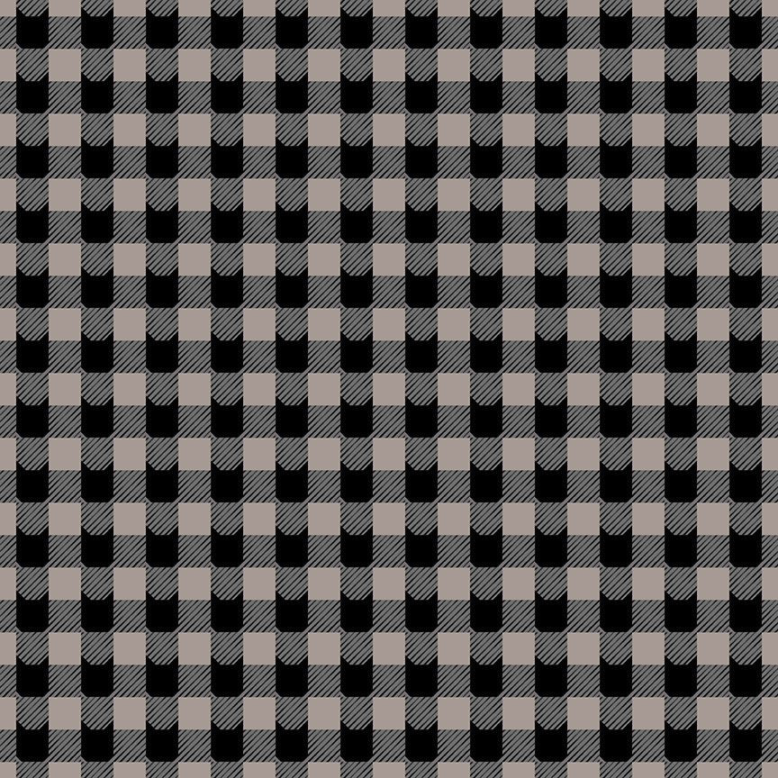 Ghouls Night Out || CAT PLAID || STELLA-DPJ3393-PEWTER