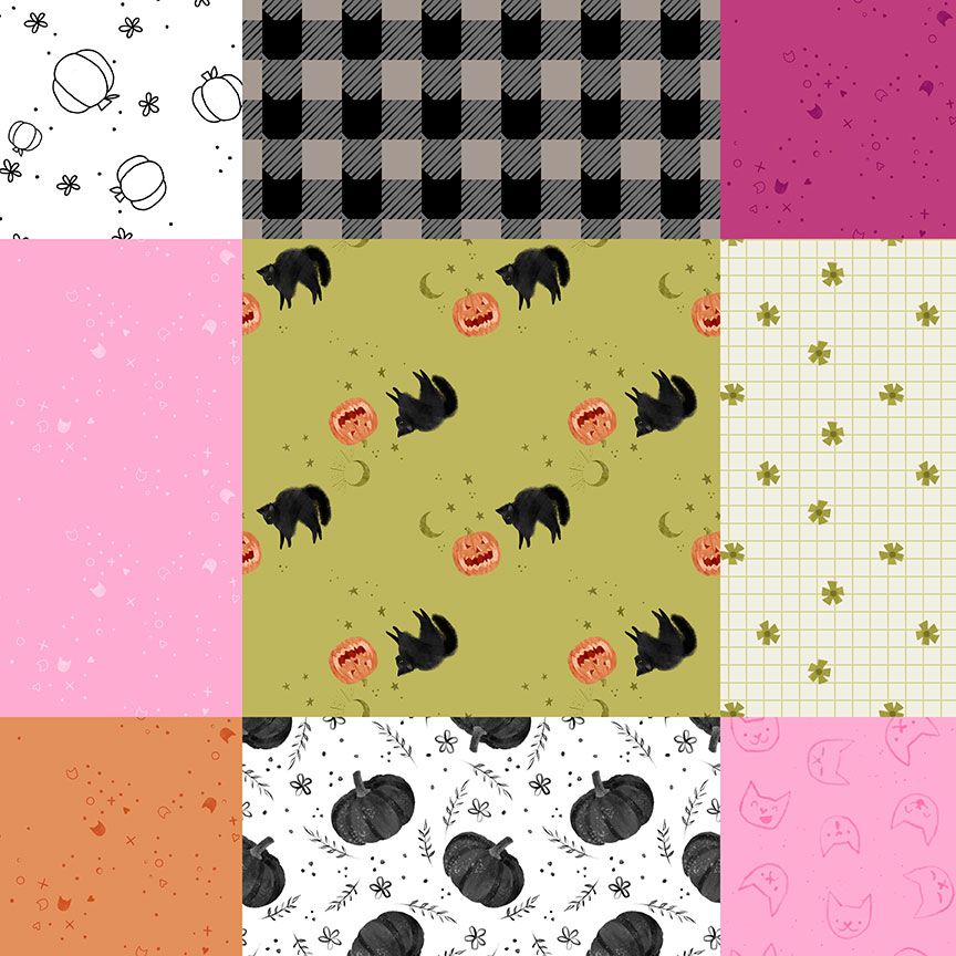 Ghouls Night Out || PATCHWORK || STELLA-DPJ3394-MULTI