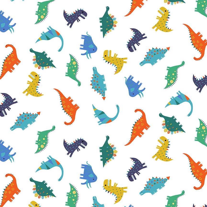 STELLA-F3120-WHITE White Dinosaur Toss