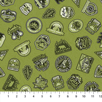 Camping Therapy - 10627-71 - Monochromatic Patches Green