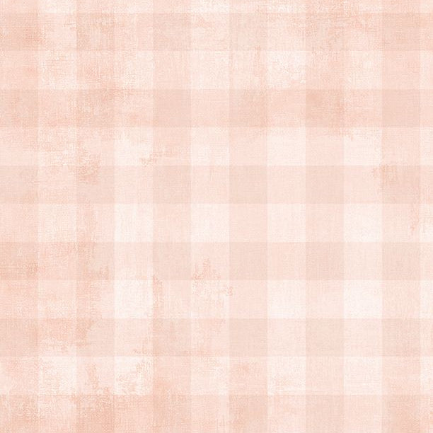 Peach and pink check