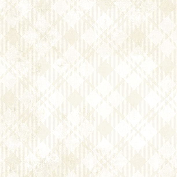 Cream Diagonal Plaid