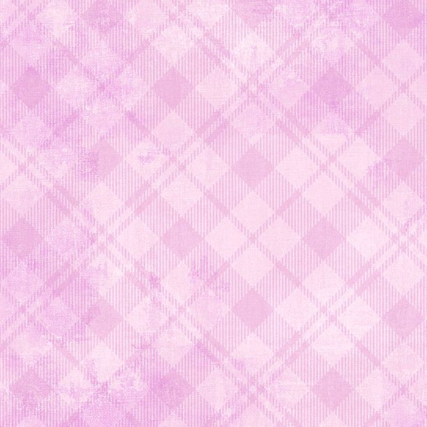 Diagonal plaid pattern in light purple on a light pink background