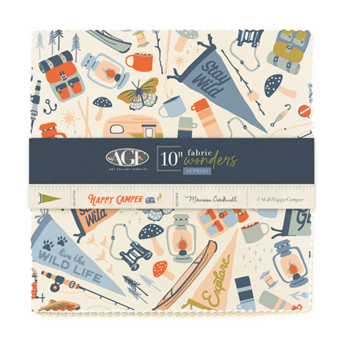 10W-HPC - Happy Camper - 10" Squares - 42 Pieces Each