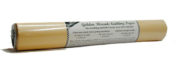 Gold Quilting Paper 12"x20yd