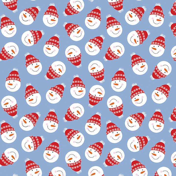 13419P50B - Snowman Frolic Blue