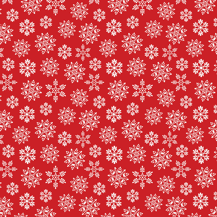 13421P10B - Nordic Snowflake Red