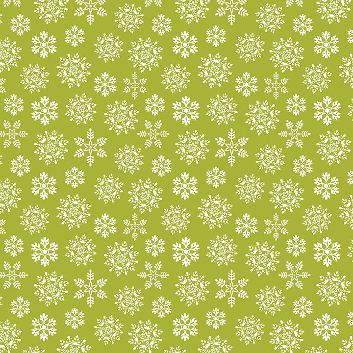 13421P44B - Nordic Snowflake Lime