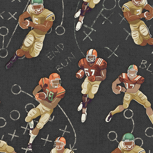 Touchdown | Football Players Black/Multi | 16834-12