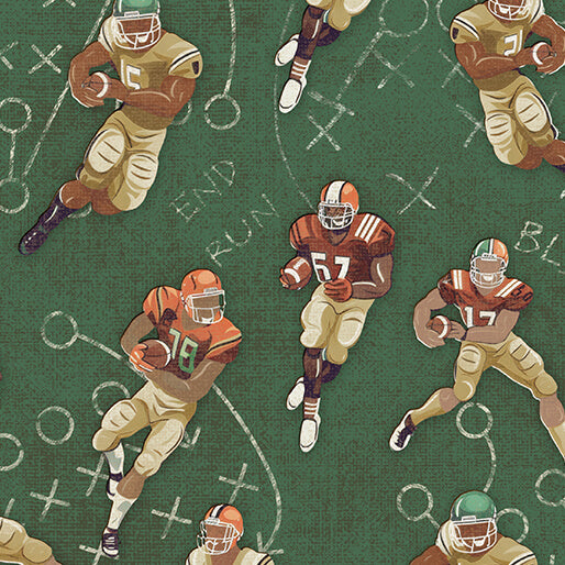 Touchdown | Football Players Green/Multi | 16834-44