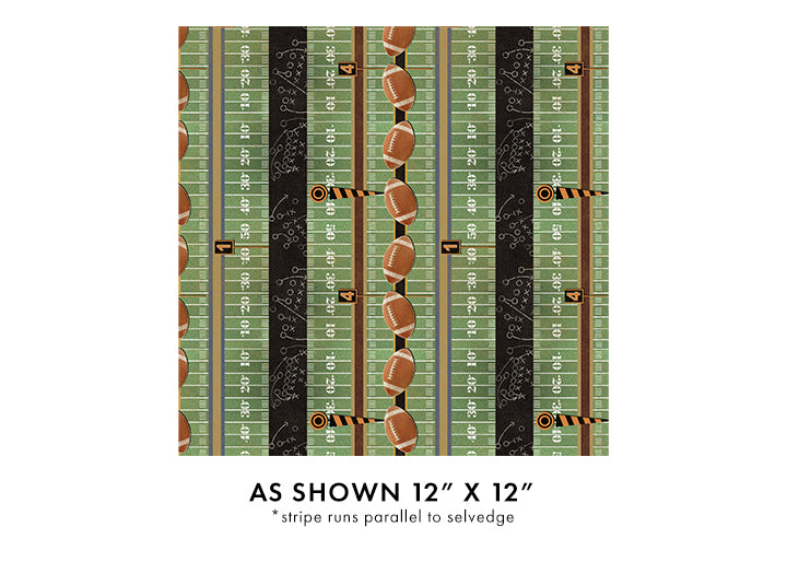 Touchdown | Grid Iron Stripe Green/Multi | 16835-44