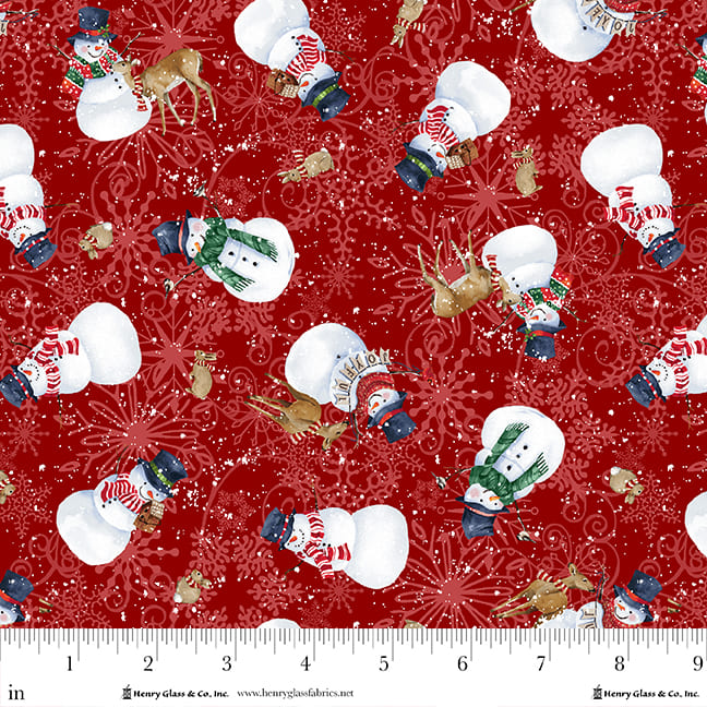 2084-88 Red || Joyful Snowmen