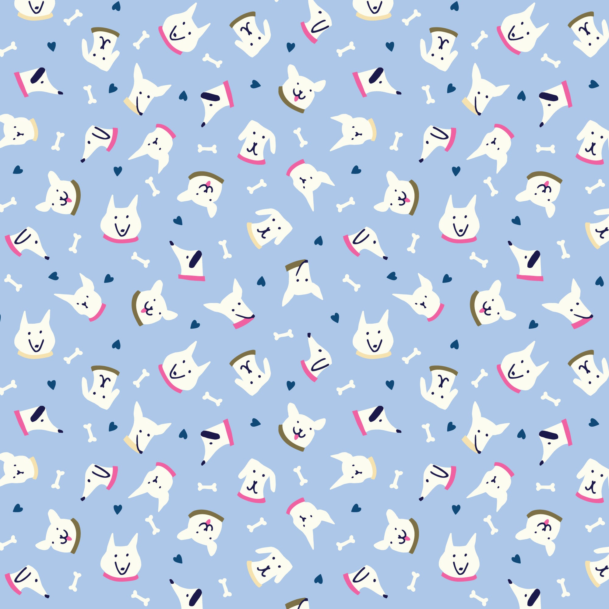 228574 Sunrise Dog Faces | Blue