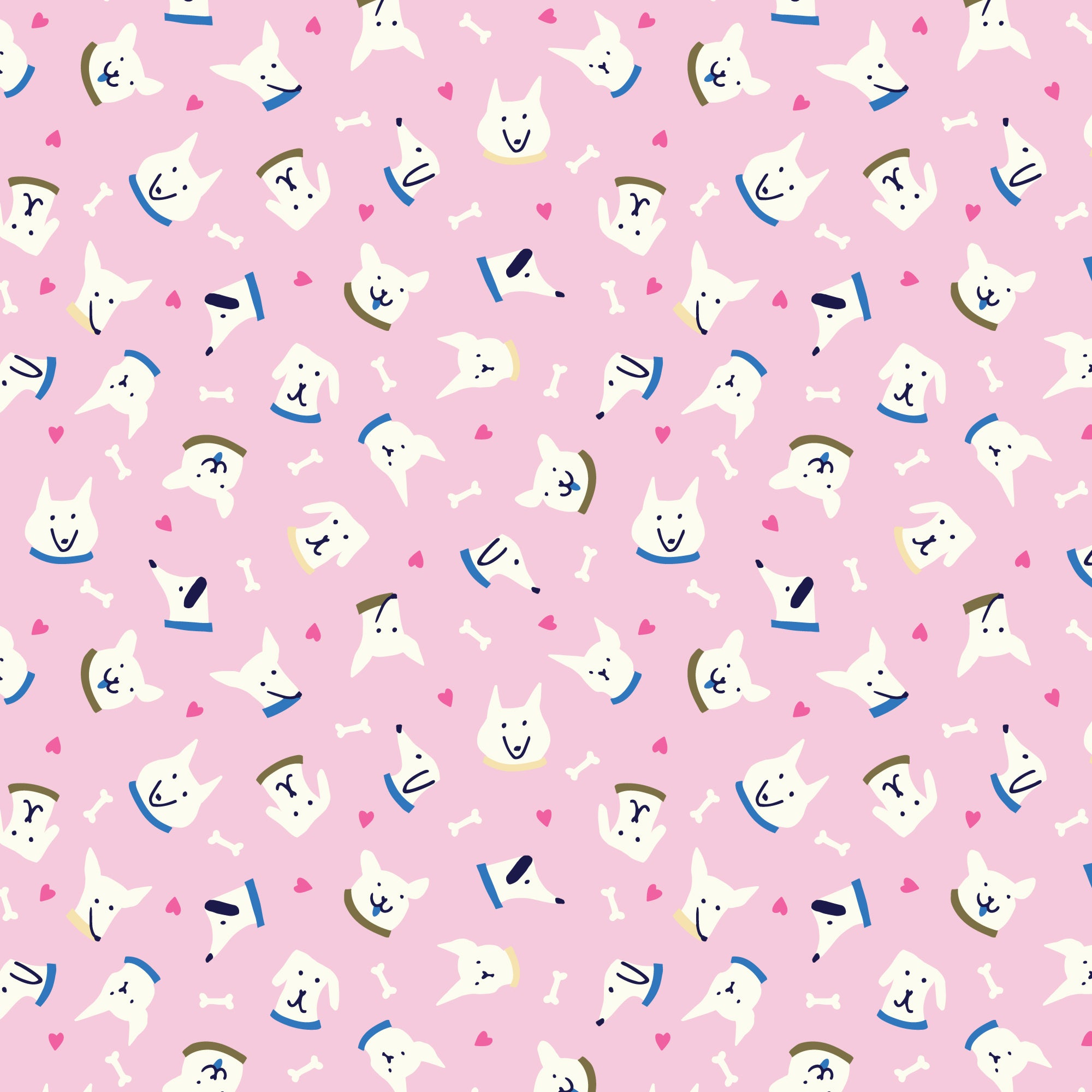 228575 Sunrise Dog Faces | Pink