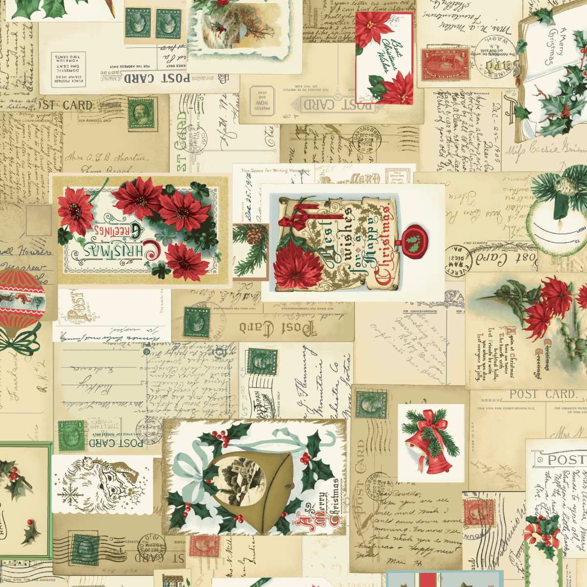 2664-40 Multi || Greetings at Christmastide