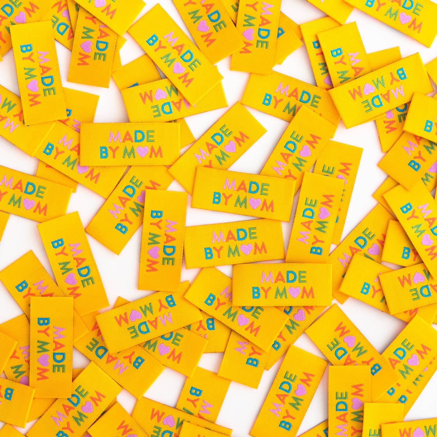 Made by Mom - Sewing Woven Clothing Label Tags