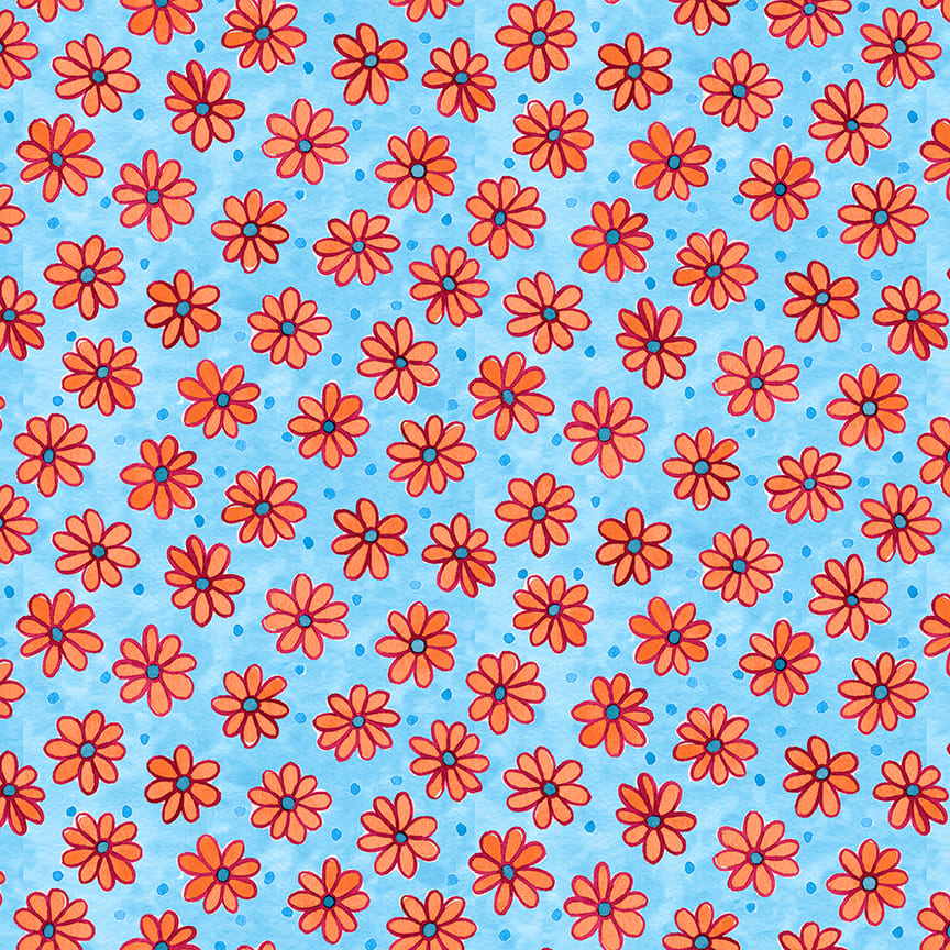 2873-70 Blue || Whimsy Daisical II