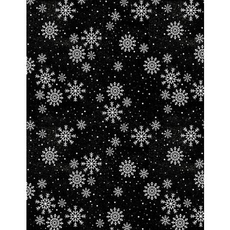 Snowflakes Black | Snowy Gnomies | 3074-49376-717