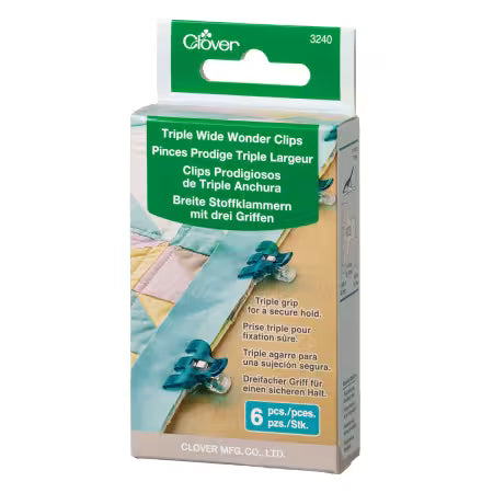 Triple Wide Wonder Clips - 6 count