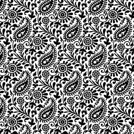 3570-01 White - Paisley || Paradox II