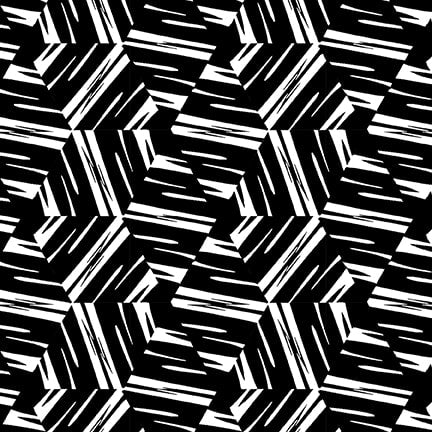 3573-99 Black - Triangle Collage || Paradox II