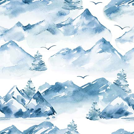 4038-70 Blue || Nature's Glory || Mountains-Blue