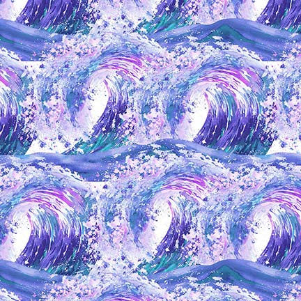 4041-50 Purple || Nature's Glory || Waves-Purple