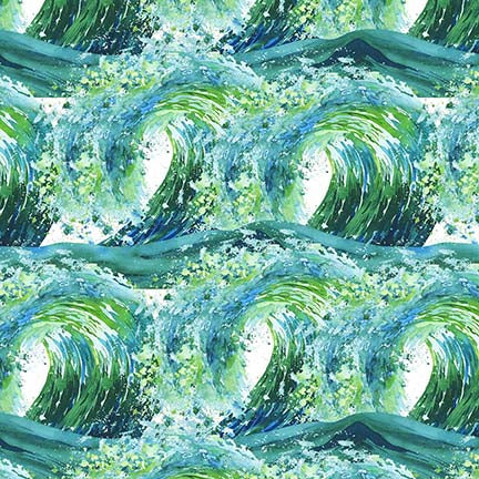 4041-60 Green || Nature's Glory || Waves-Green