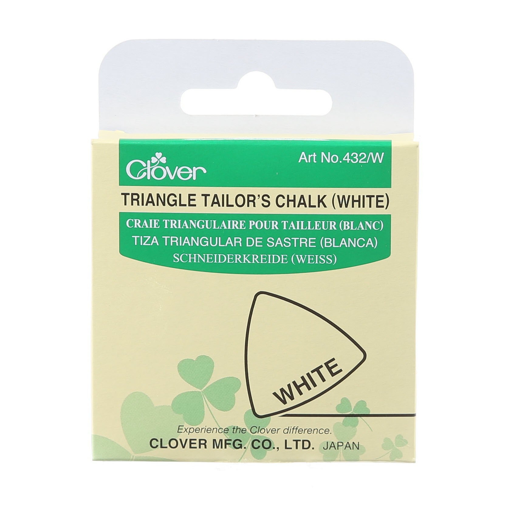 432CV-WHT-Triangle Tailors Chalk (White)