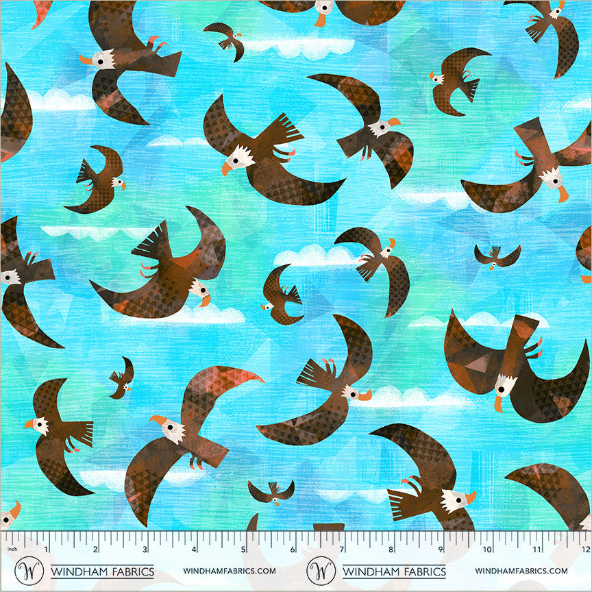 Animal Kingdom || 55463D-1 Turquoise || Bald Eagle