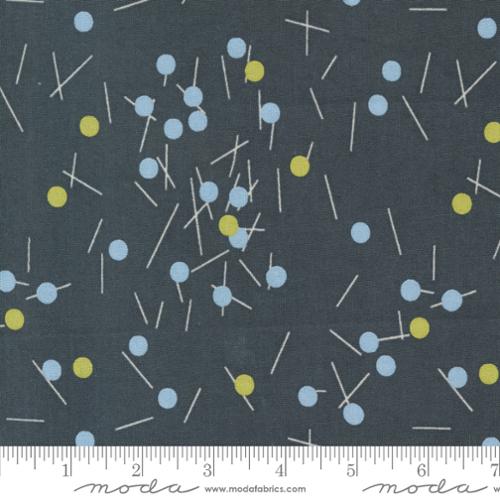 1825 17 Bluish Pins Buttons Charcoal