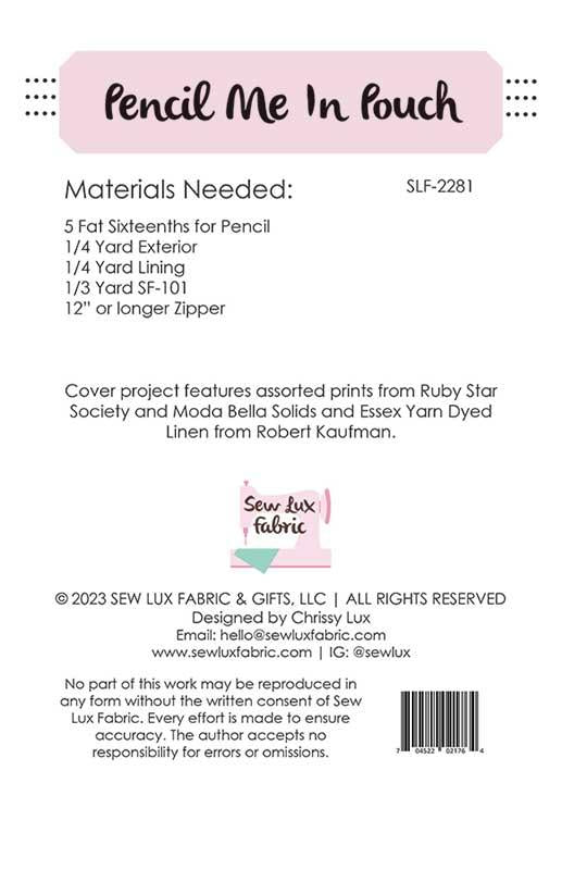 Pencil Me In Pouch SLF-2281