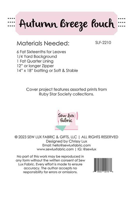 Autumn Breeze Pouch SLF-2210