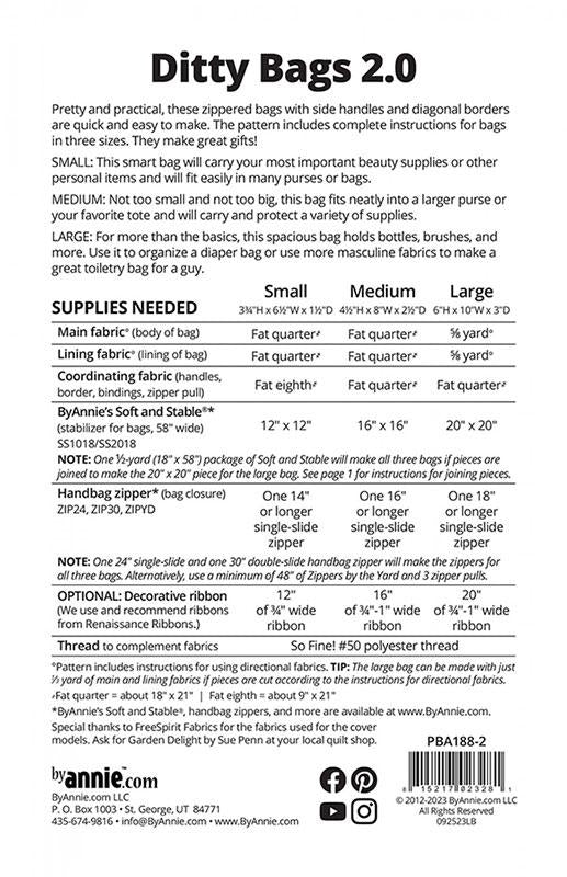 Ditty Bags 2.0 PBA188-2