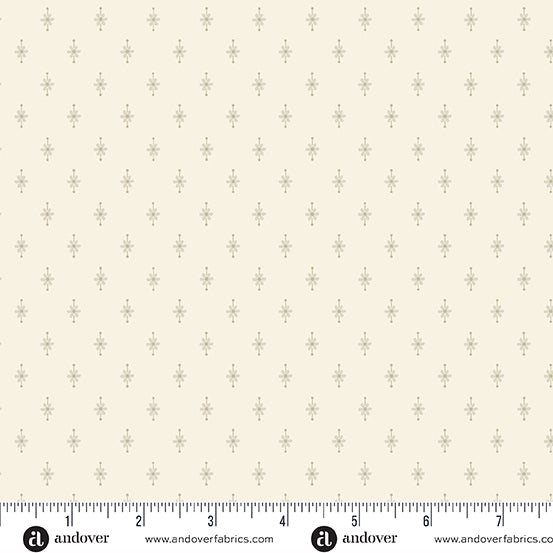 A-007-L Plain and Simple by Andover Fabrics Flower Pin Oatmeal