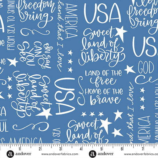 A-10006-LB || Oh Say Can You Sew || Land That I Love Cornflower Blue