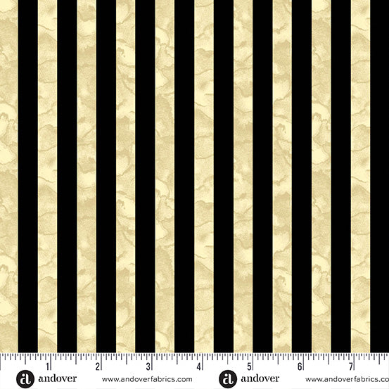 A-1080-L Nevermore by Andover Fabrics Cream Candy Stripe