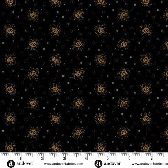 A-1268-K Espresso by Andover Fabrics rose dot