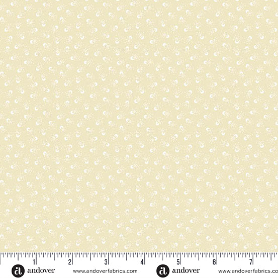 A-1269-L Latte by Andover Fabrics Cream Split Beans