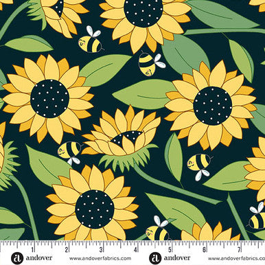 A-1574-K || Sunny Honey || Blooms Abuzz Black
