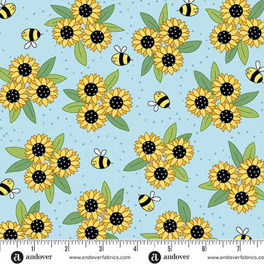 A-1575-B || Sunny Honey || Sunny Bouquet Blue