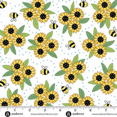 A-1575-L || Sunny Honey || Sunny Bouquet White
