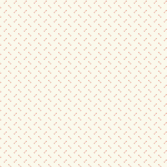A-397-L Welcome Spring by Andover Fabrics Heart Tie White