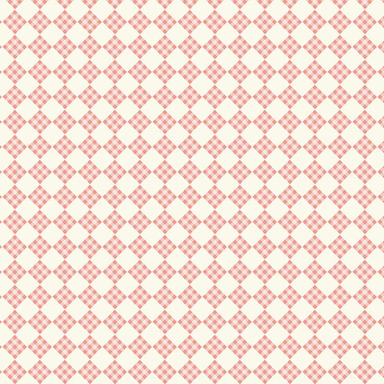A-409-E Welcome Spring by Andover Fabrics Plaid Pink