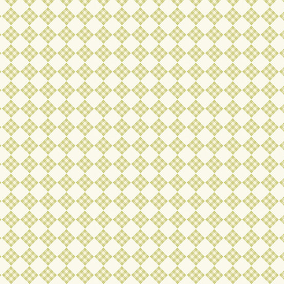 A-409-V Welcome Spring by Andover Fabrics Plaid Green