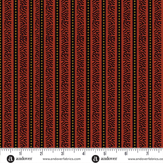 A-5181-R CAROLINA BY JO MORTON Striped Side Red