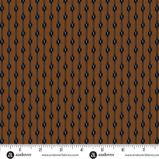 A-5319-N CAROLINA BY JO MORTON Dotty Stripe Brown